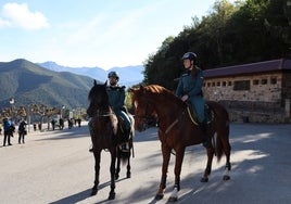 Agentes de la caballería de la Guardia Civil, una de las unidades desplegadas