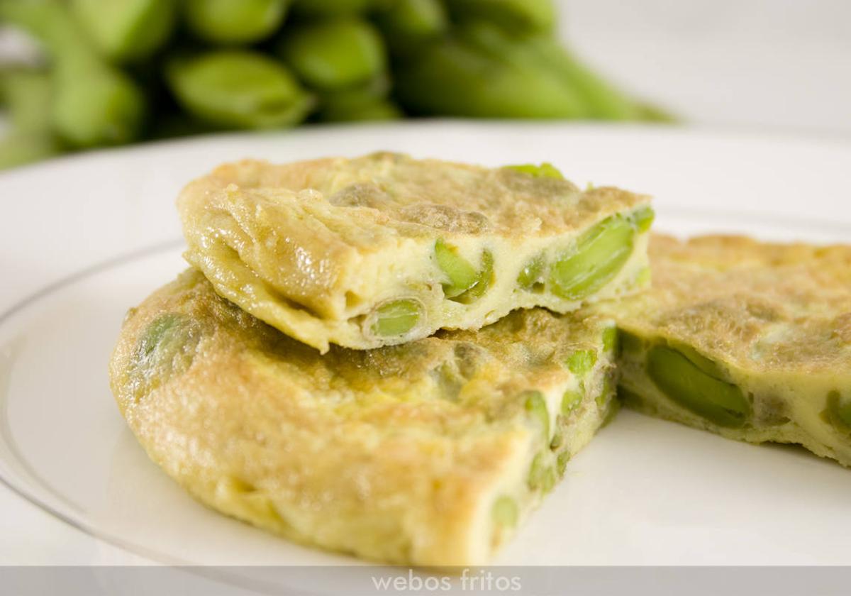 Tortilla de habas.