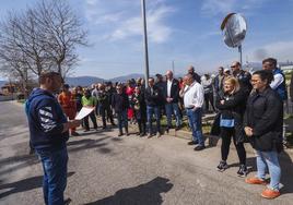 Asamblea de trabajadores de Sidenor celebrada el pasado lunes en Reinosa.