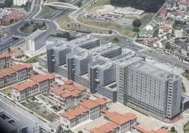 Vista aérea del Hospital Valdecilla.
