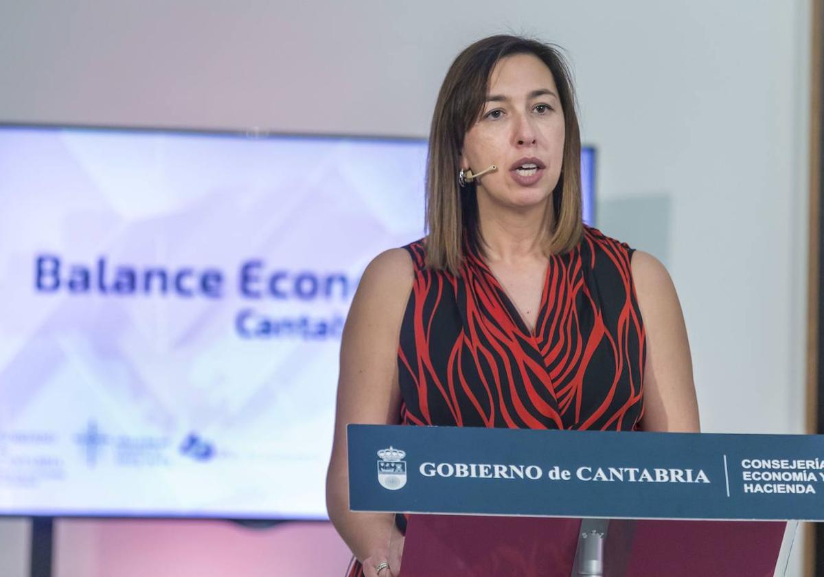 María Sánchez en una imagen de cuando era consejera de Economía.