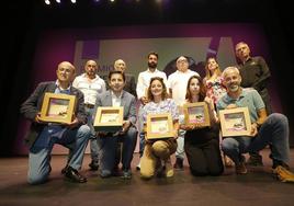 Foto de familia de los premiados de la pasada edición.