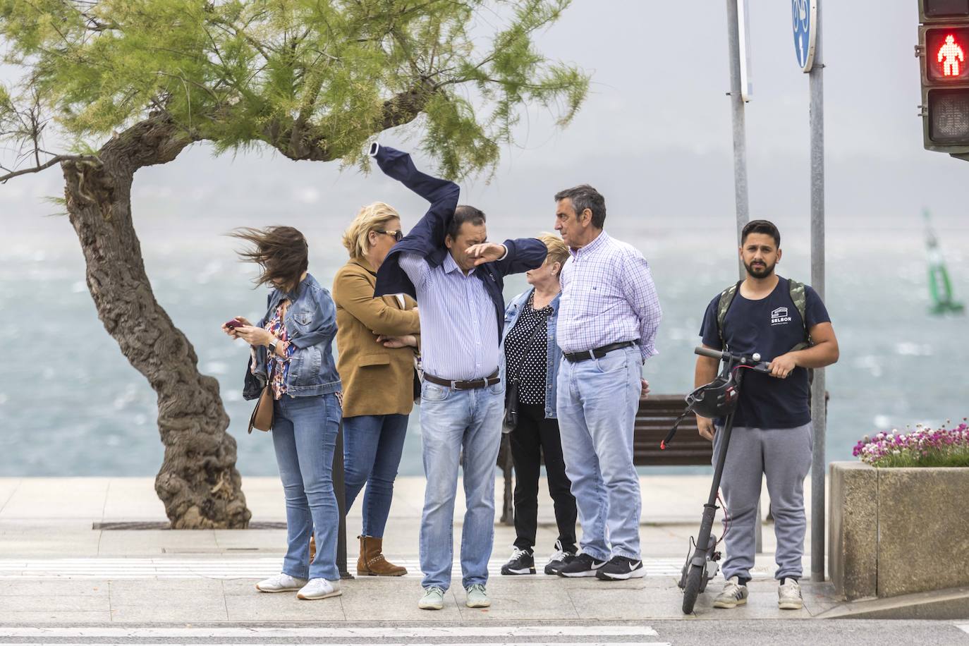 El viento duró apenas una hora