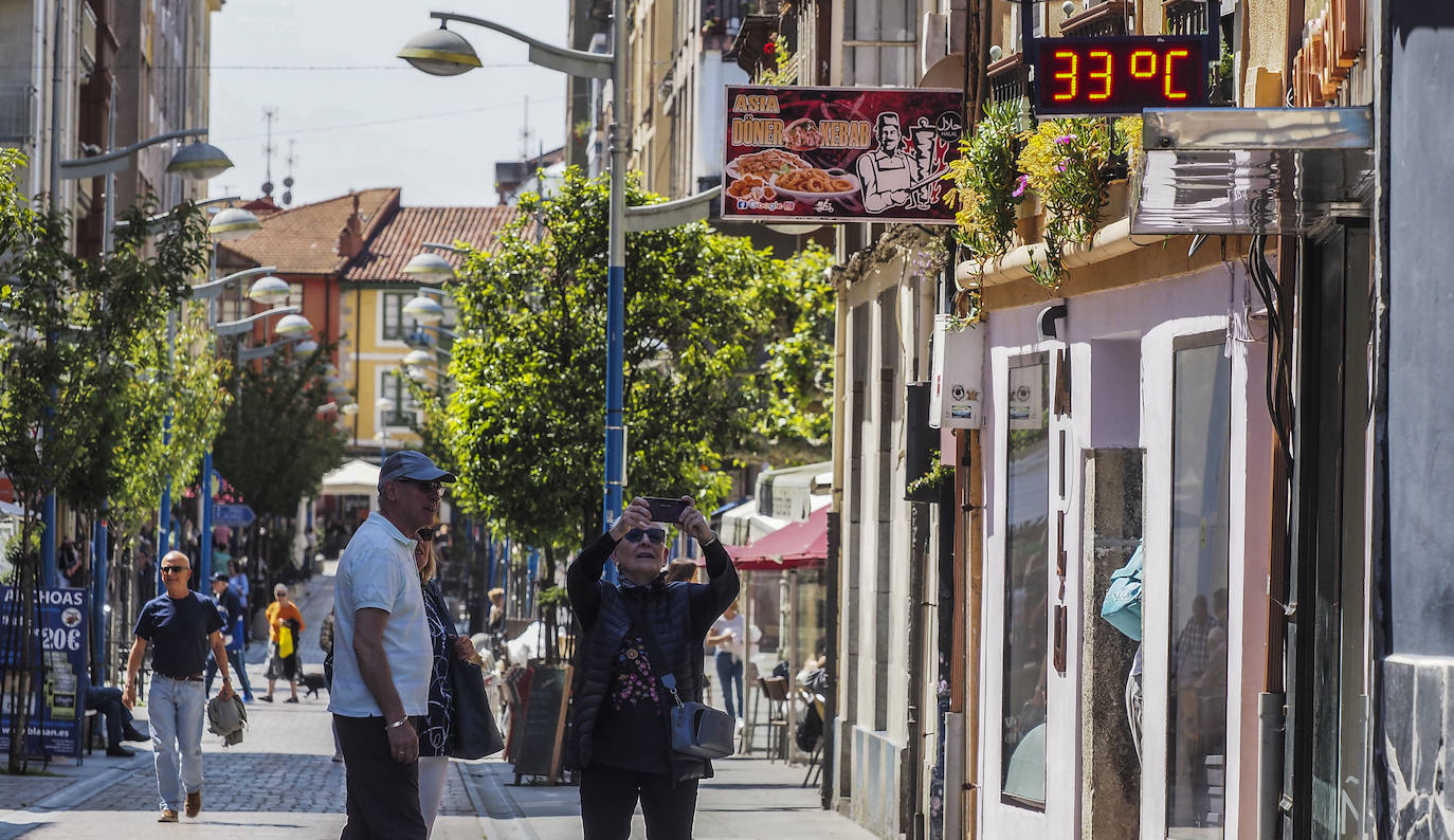 33 grados también en Santoña.