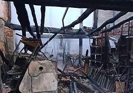 Imágenes del incendio.