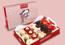 Presentación de los pasteles con un estuche muy especial que se puede reservar en las tiendas de Gallofa.