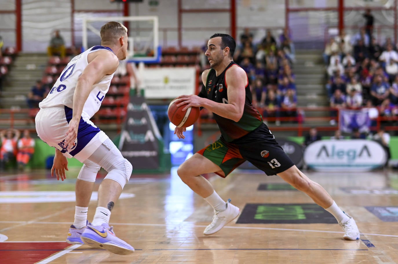 Alo Martín, durante un lance del partido.