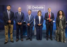 Los candidatos autonómicos de los principales partidos acudieron al debate de 2019.