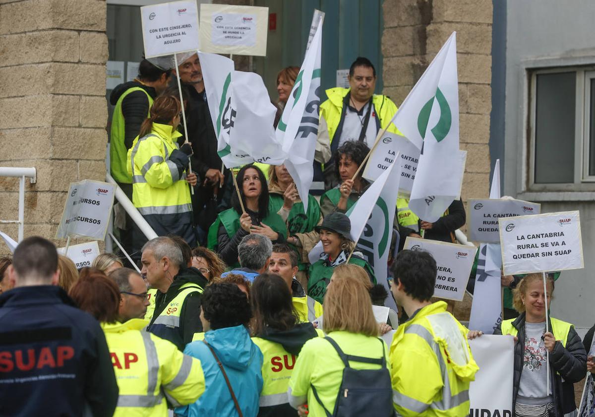 Manifestación de los profesionales de Urgencias