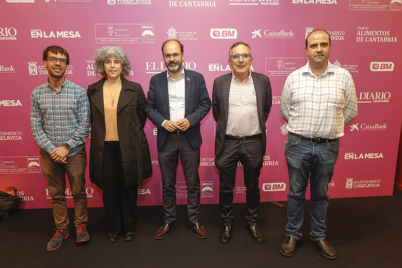 Borja Sainz, Laura Romano, José Luis Urraca, José Manuel Cruz Viadero y Fernando Rodríguez.