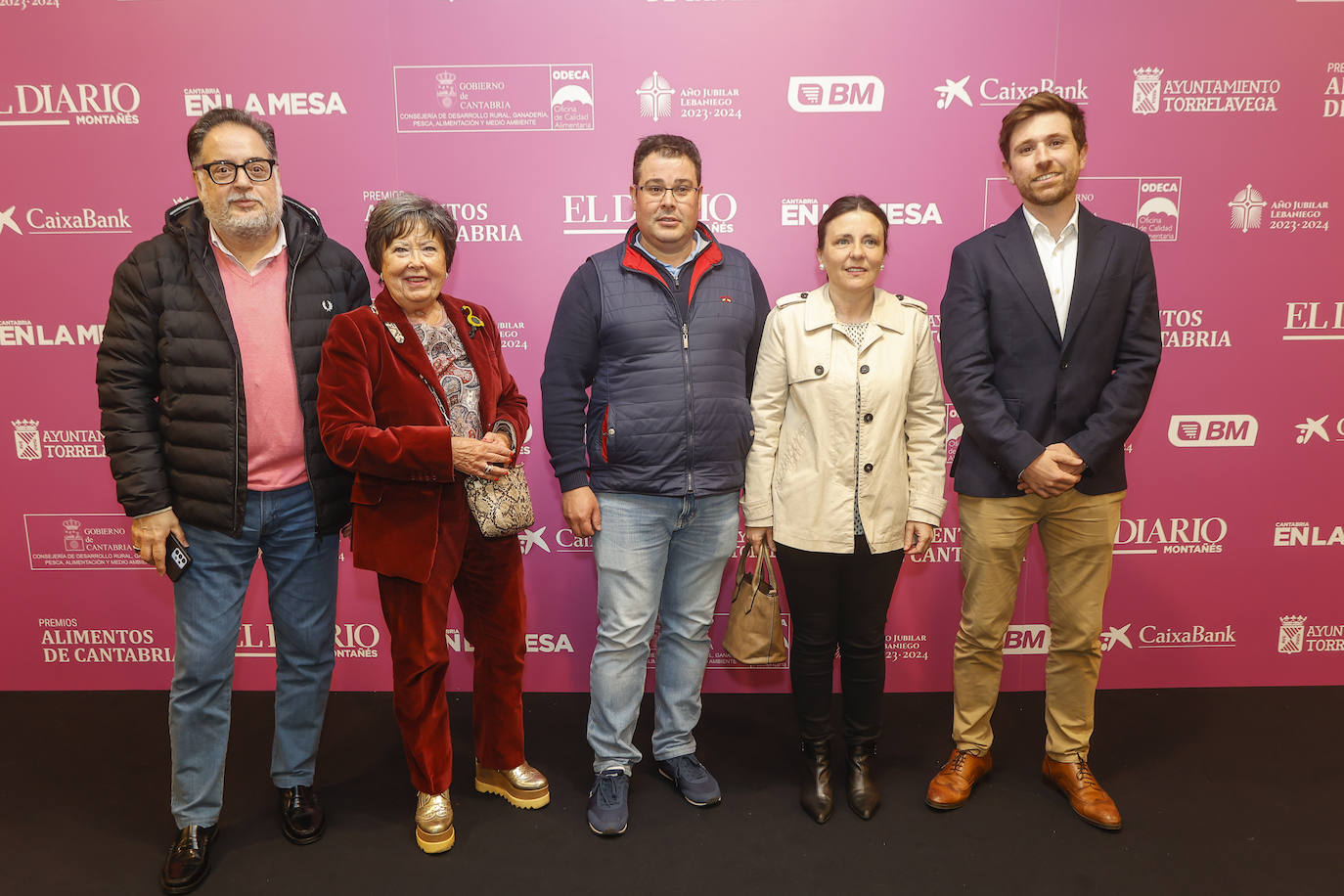 Miguel Rincón, Carmen Carrión, José Ramón Sañudo, Mónica Quevedo y Ion Uranga. 