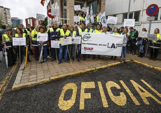 Imagen de la protesta del pasado martes