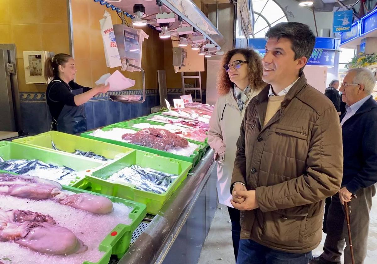 Daniel Fernández, este jueves en el Mercado de México.