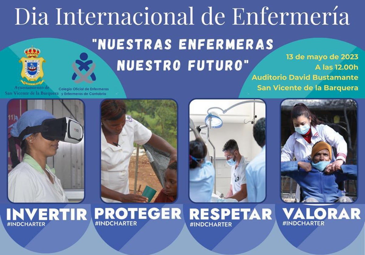 Cartel con el que la enfermería celebrará su Día Internacional.