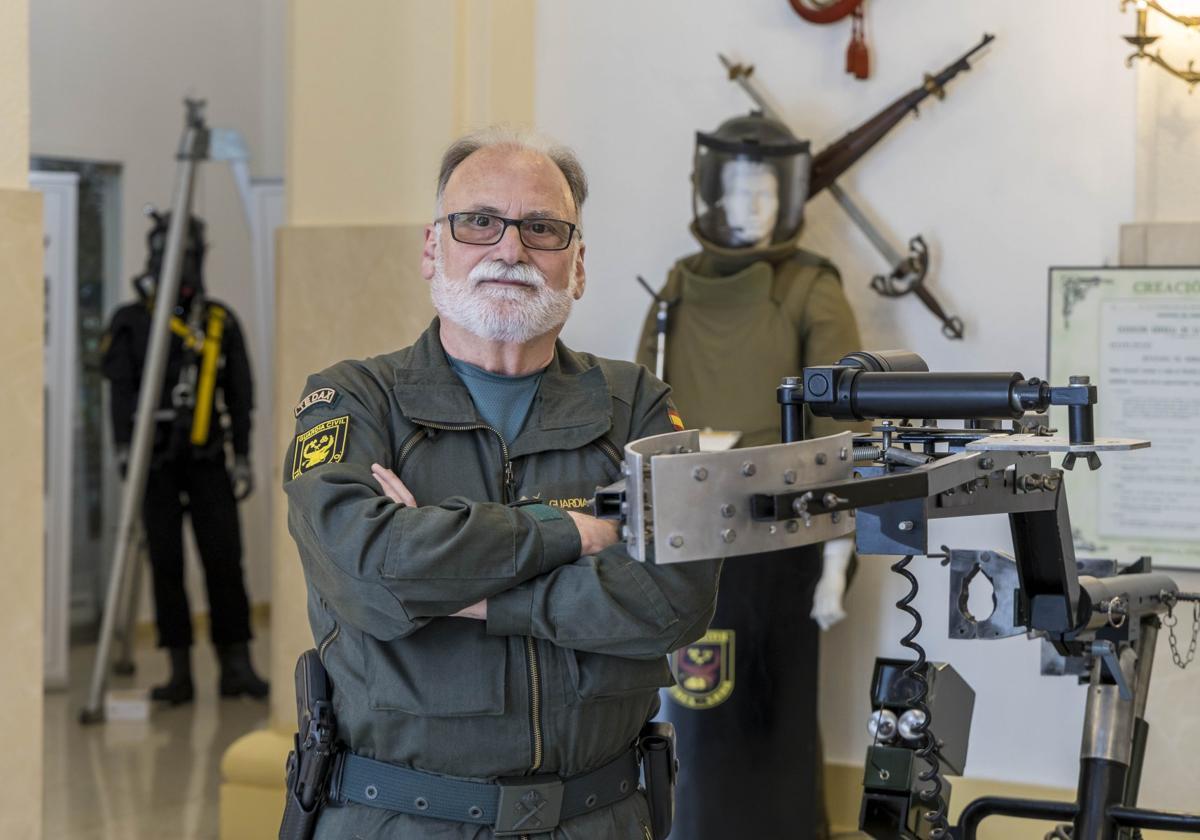 Víctor Manuel Atrio, la semana pasada, en la Delegación de Defensa.