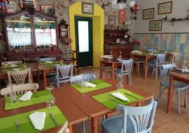 Vista del comedor del restaurante La Juguetería de Liérganes