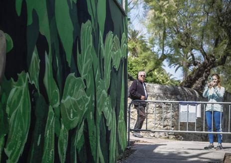 Imagen secundaria 1 - «Los grafiteros no taparán el mural de Mataleñas»