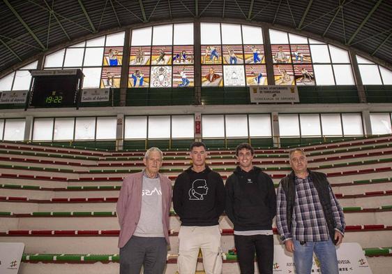 Santos Fidel Ruiz, Víctor González, Nacho González y Luis Ángel Mosquera en la Severino Prieto.