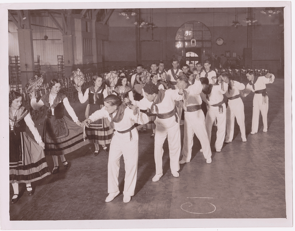 Imagen de 1932, el Coro Campesino en el Royal Albert Hall de Londres.