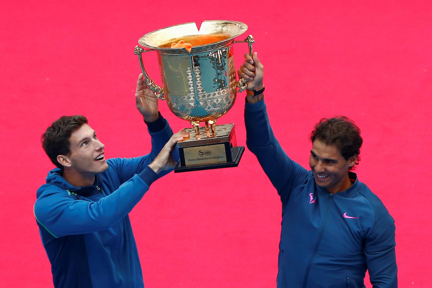 En 2016, tras ganar un torneo de dobles en China junto al gijonés Pablo Carreño.