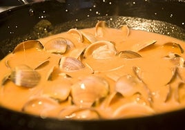 Almejas a la montañesa.