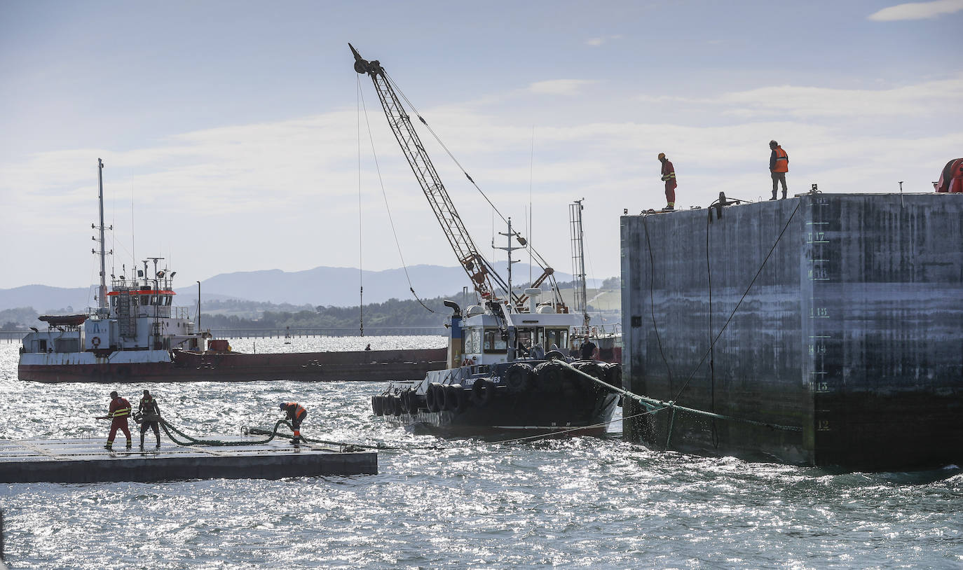 Cada bloque se coloca sobre una cota de 3,75 metros sobre el mar. 