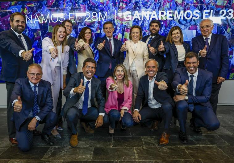 Foto de familia del PP en Madrid.