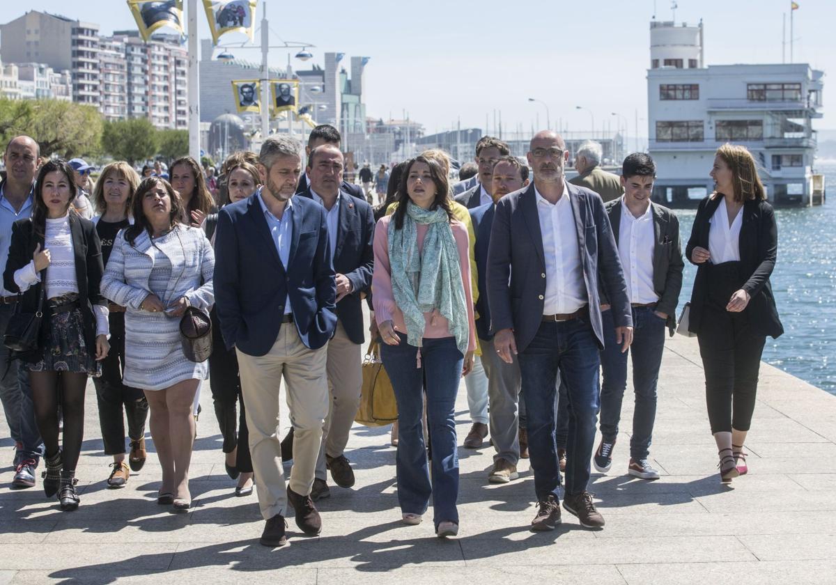 Acto electoral de cara a las elecciones del 26 de mayo en el que participaron la entonces líder nacional, Inés Arrimadas, junto a Félix Alvarez y Javier Ceruti.