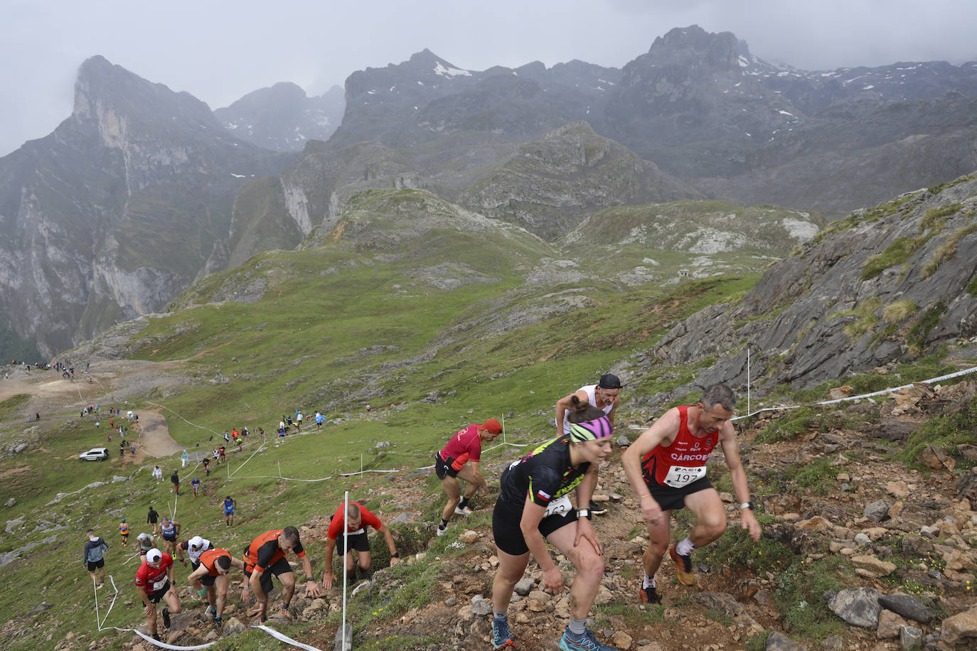 Todos los corredores disfrutaron de la experiencia en un imponente escenario. 