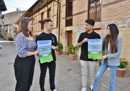 Cristina Hermosa, Rubén González, Nicolás Cuevas y Martina Martínez en la presentación del festival.