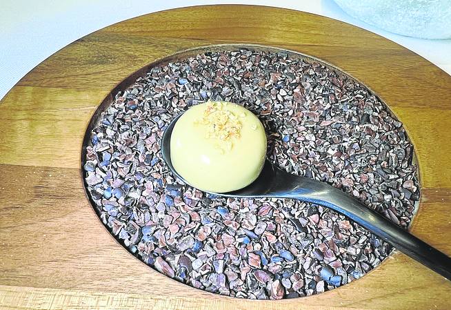 Nuevo flan de foie y avellana.