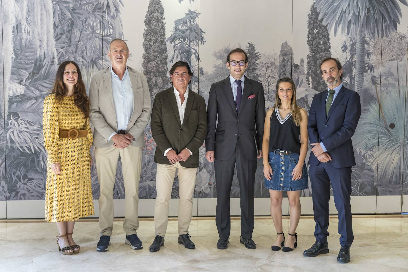 Angélica Guadalupe, Nacho Valle, Julio Cabrero, Fernando Garzo, Samira Hidalgo y Carlos Gallego.
