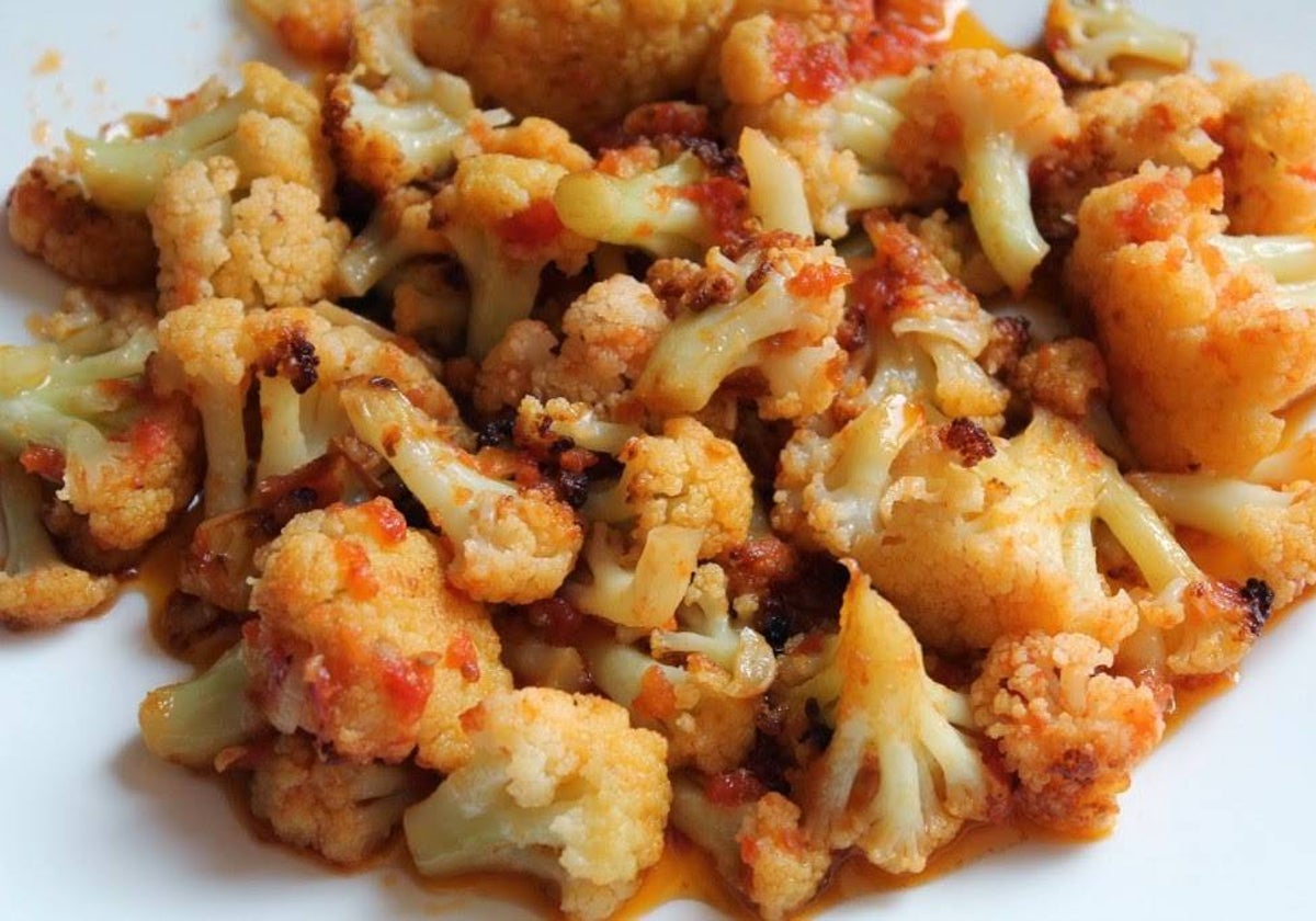 Coliflor al ajo arriero.