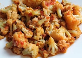 Coliflor al ajo arriero.