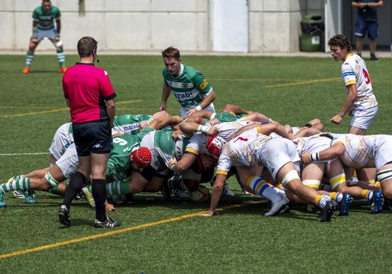 Las melés de Mazabi y Pozuelo chocan en el encuentro de ida en San Román.