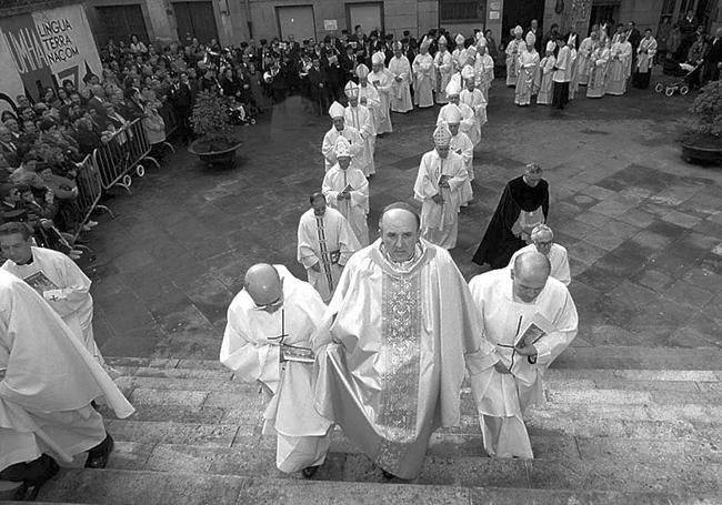 Obispo de Ourense. Osoro, durante la ceremonia de toma de posesión.