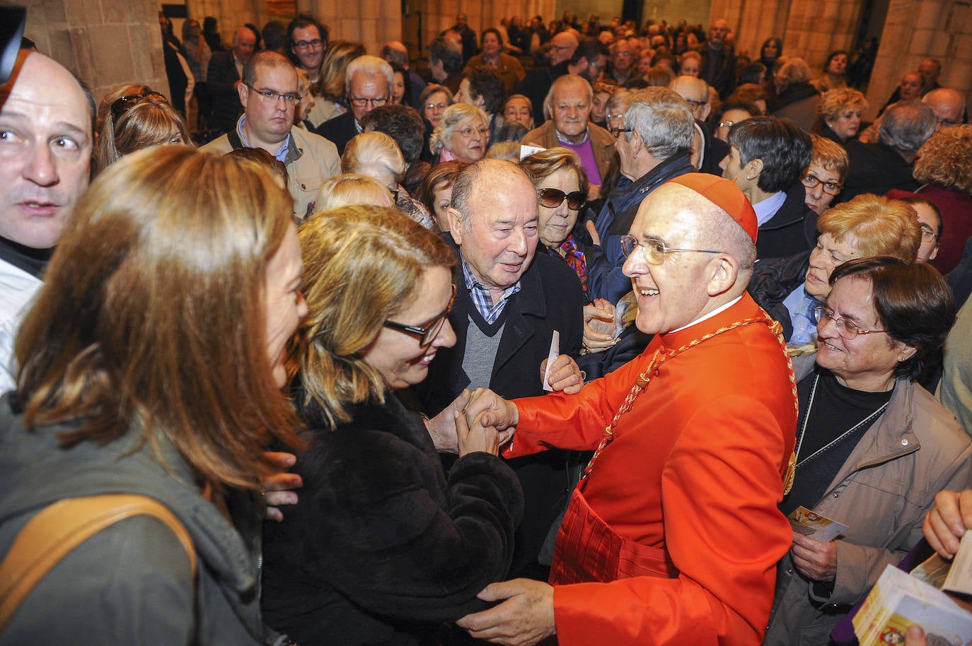 Cántabros que asistieron a la entronización como cardenal de Carlos Osoro en el Vaticano.