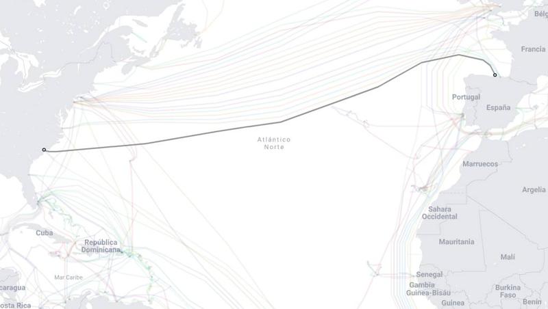 Mapa en el que aparece ya el cable Anjana, que está previsto que esté operativo a finales de 2024.