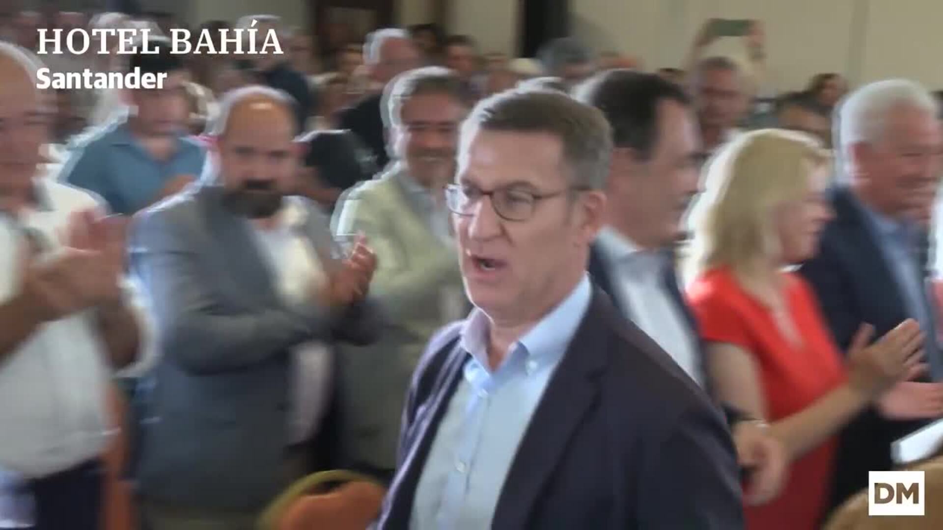 Núñez Feijóo, en Santander