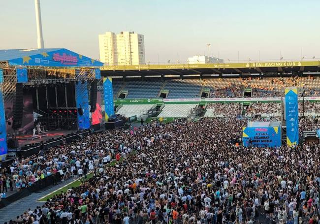 El festival, a media tarde.