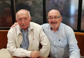 A la izquierda, Isidoro Noriega, junto a Ángel Gutiérrez.