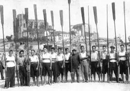 Remeros de Castro Urdiales, en 1927.
