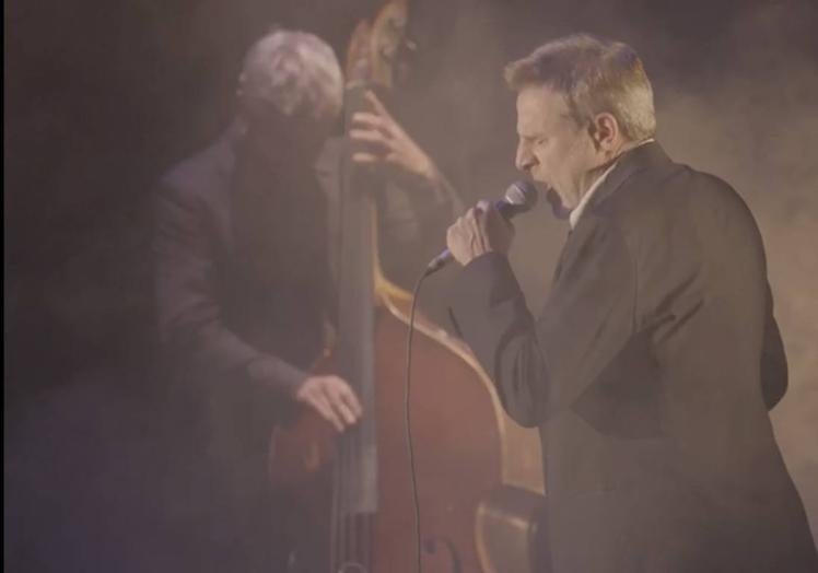 El actor Alberto San Juan y su banda, en 'Lorca en Nueva York'.