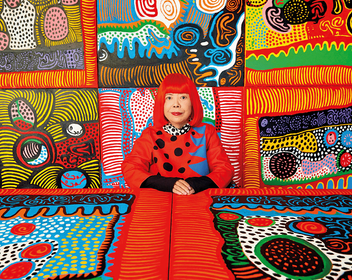 Retrato de Yayoi Kusama. Cortesía de Ota Fine Arts, Victoria Miro y David Zwirner.