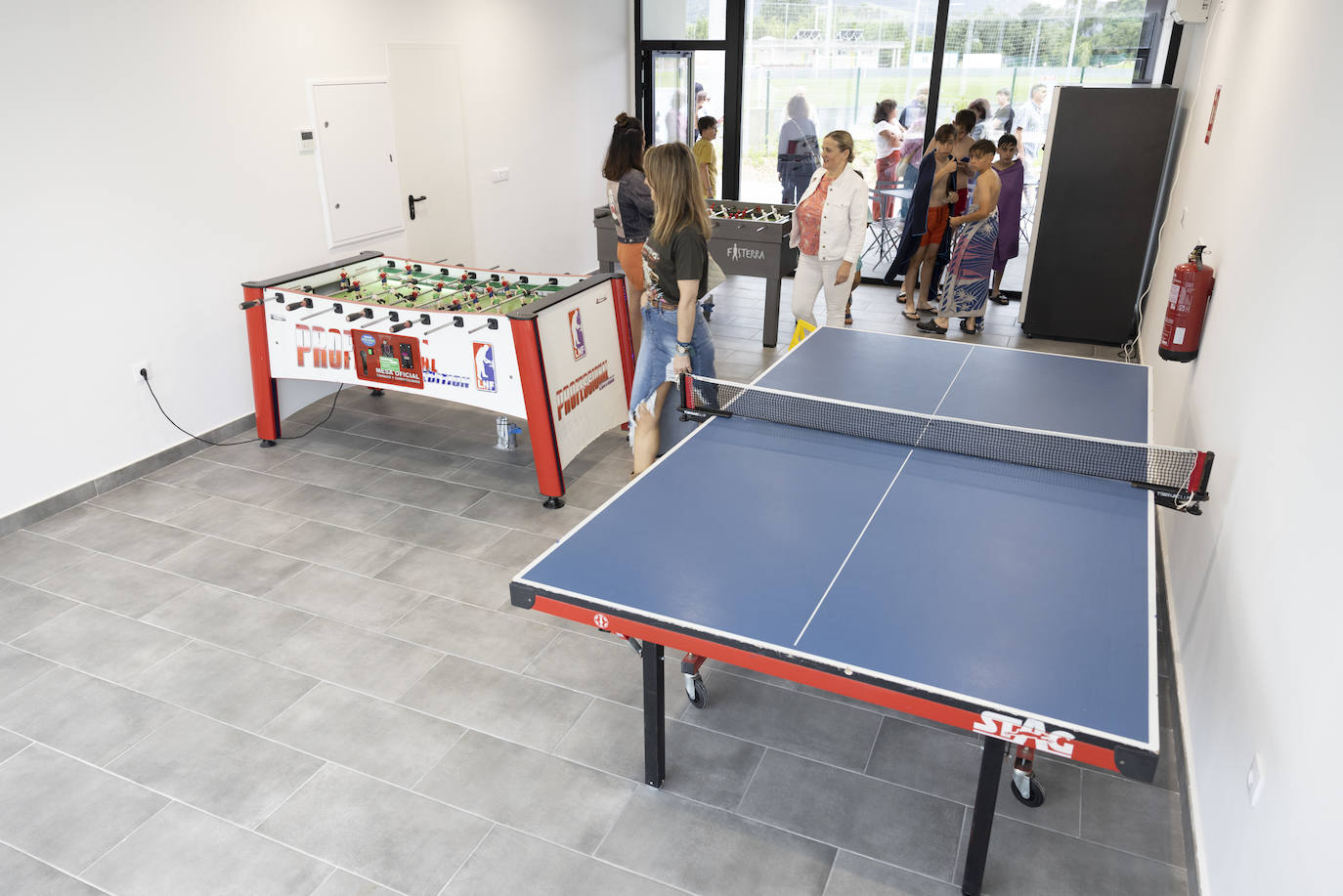 Espacio para juegos en el edificio principal.