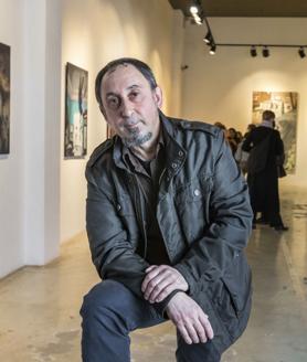 Imagen secundaria 2 - Arriba, Viota, durante la pandemia. Abajo, a la izquierda, la inauguración de la exposición 'De par en par' en el Casyc de Santander. A la derecha, en su exposición 'Territorio neutral' en Inder&Espacio.