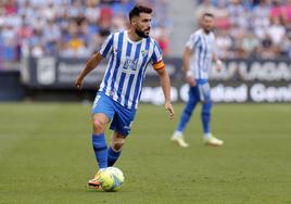 Luis Muñoz, el capitán del Málaga, es una de las opciones que maneja el Racing.