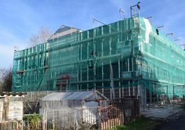 Obras de ventilación en la fachada de la ludoteca municipal.