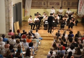 Un momento del concierto interpretando pasodobles