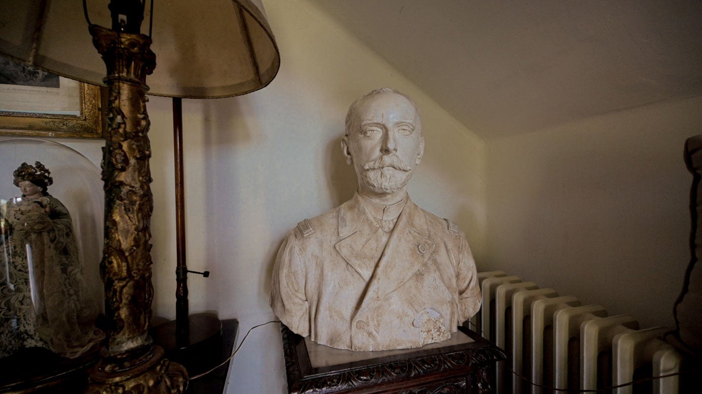 Busto del marino y héroe de la guerra de Cuba, Joaquín Bustamante Quevedo. 